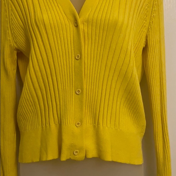 Oak + Fort Yellow Knit Cardigan - Picture 2 of 5